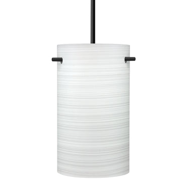 Tamburo 5 cord pendant: Chalk glass shade | Besa Lighting
