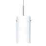 Stilo 12 stem pendant: Opal Matte glass shade | Besa Lighting