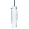 Suzi 11 stem pendant: Carrera glass shade | Besa Lighting