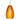 Pera 9 bell pendant in Amber Matte glass, satin nickel cord | Besa Lighting