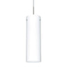 Stilo 18 stem pendant: Opal Matte glass shade | Besa Lighting