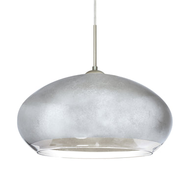 Brio 14 cable pendant: Silver Foil glass shade | Besa Lighting