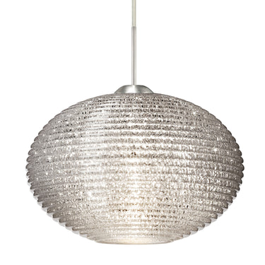 Pape 10 cable pendant: Glitter glass shade | Besa Lighting