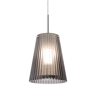 Dion cord pendant: Smoke glass shade | Besa Lighting