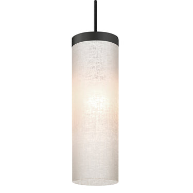 Friz cord pendant: White Linen glass shade | Besa Lighting