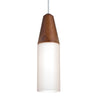 Nini cord pendant: Medium Wood | Besa Lighting