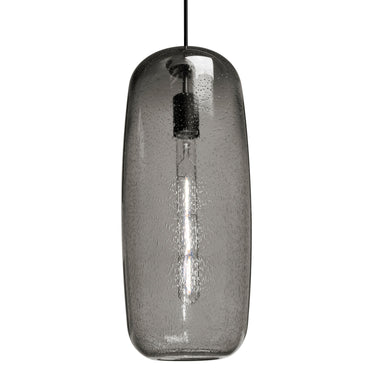 Pinot 18 cord pendant: Smoke Bubble glass shade | Besa Lighting