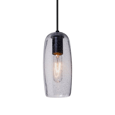 Pinot 9 cord pendant: Clear Bubble glass shade | Besa Lighting
