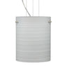 Tamburo 8 stem pendant: Chalk glass shade | Besa Lighting