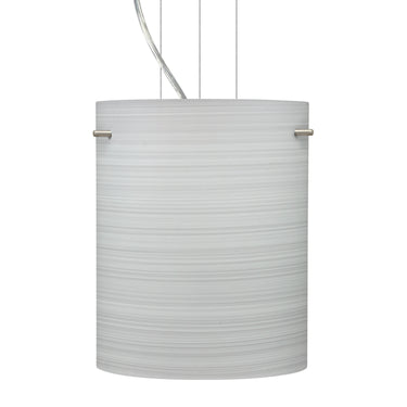 Tamburo 8 stem pendant: Chalk glass shade | Besa Lighting