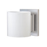 Pogo wall sconce: Opal Glossy, Satin Nickel | Besa Lighting