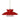 Trilo 7 cord mini pendant: Red Matte, Satin Nickel | Besa Lighting