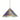 Swirl cord mini pendant: a wide cone of clear glass with a dichroic lining | Besa Lighting