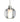 Boca 5 cord mini pendant: Clear, Satin Nickel | Besa Lighting