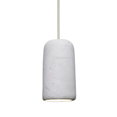 Glide cord mini pendant: Natural, Satin Nickel | Besa Lighting