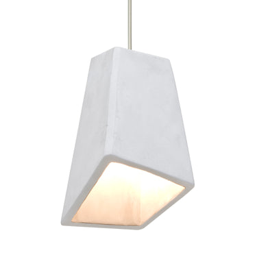 Skip cord mini pendant: White, Satin Nickel | Besa Lighting