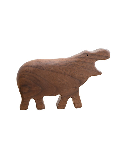 Hippo Rattle by Eguchi Toys, on white