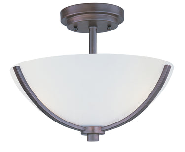 Maxim Lighting Deven 3-Light Semi-Flush Mount Oil Rubbed Bronze