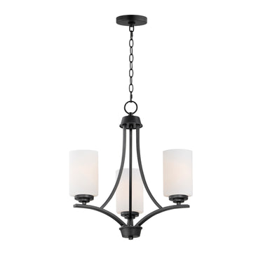 Maxim Lighting Deven 3-Light Chandelier Black