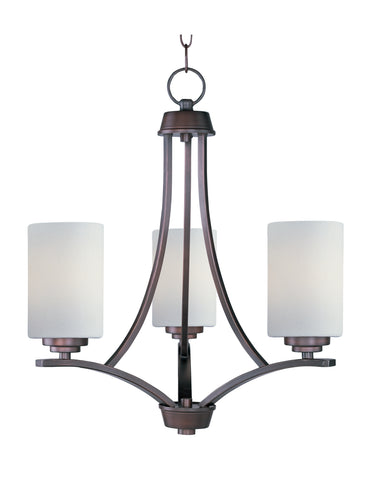 Maxim Lighting Deven 3-Light Chandelier Oil Rubbed Bronze