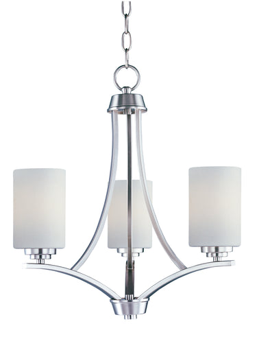 Maxim Lighting Deven 3-Light Chandelier Satin Nickel