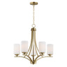 Maxim Lighting Deven 5-Light Chandelier Satin Brass