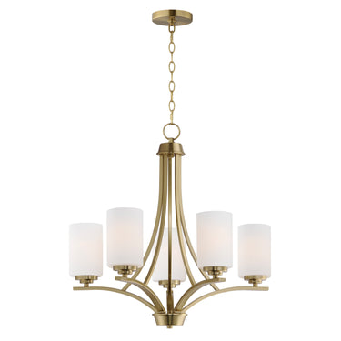 Maxim Lighting Deven 5-Light Chandelier Satin Brass