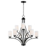 Maxim Lighting Deven 9-Light Chandelier Black