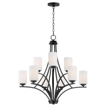 Maxim Lighting Deven 9-Light Chandelier Black
