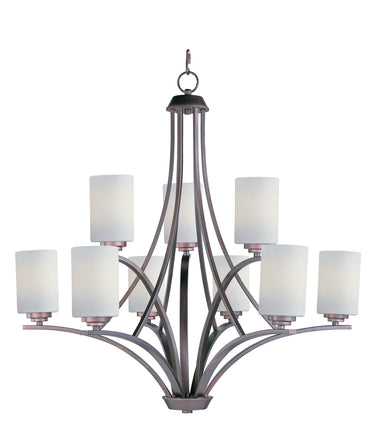 Maxim Lighting Deven 9-Light Chandelier Oil Rubbed Bronze