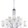 Maxim Lighting Deven 9-Light Chandelier Satin Nickel