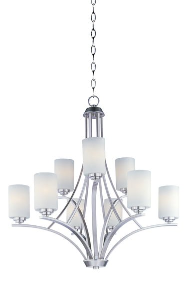 Maxim Lighting Deven 9-Light Chandelier Satin Nickel