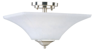 Maxim Lighting Aurora 2-Light Semi-Flush Mount Satin Nickel