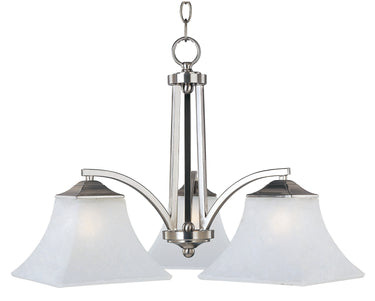 Maxim Lighting Aurora 3-Light Chandelier Satin Nickel