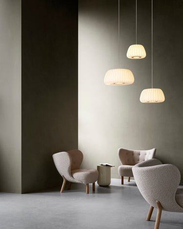 White coated paper, lit | TR19 Pendant by Tom Rossau