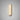 Hepworth wall light in polished nickel with a rounded honed alabaster panel, lit on a grey wall