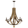 Maxim Lighting Basque 8-Light Chandelier Driftwood/Anthracite