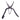 Opened, slim pointed tips · Flower Shears, Tobisho (view 8)