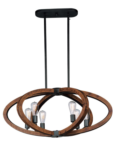Maxim Lighting Bodega Bay 6-Light Pendant with Bulb Anthracite