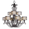 Maxim Lighting Mondrian 9-Light Chandelier Umber Bronze