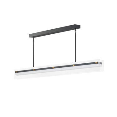 Maxim Lighting Spectre 48" Linear Pendant Black/Natural Aged Brass