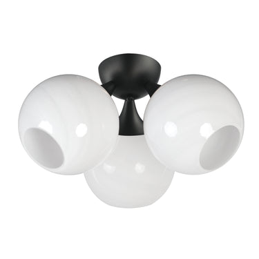 Maxim Lighting Neve 3-Light Semi Flush Black