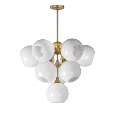 Maxim Lighting Neve 10-Light Pendant Natural Aged Brass