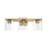 Maxim Lighting Scoop 3-Light Bath Vanity Natural Aged Brass