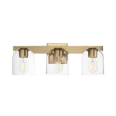Maxim Lighting Scoop 3-Light Bath Vanity Natural Aged Brass