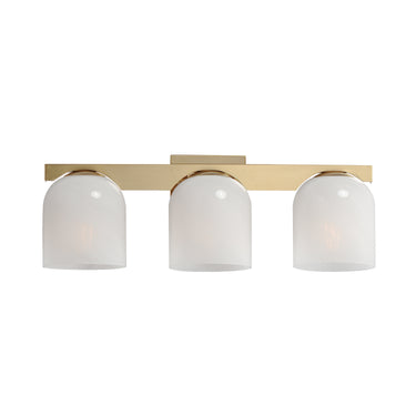Maxim Lighting Scoop 3-Light Bath Vanity Natural Aged Brass