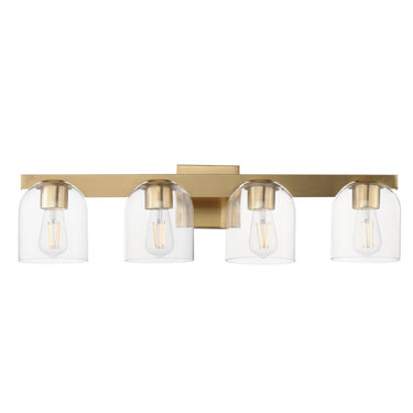 Maxim Lighting Scoop 4-Light Bath Vanity Natural Aged Brass