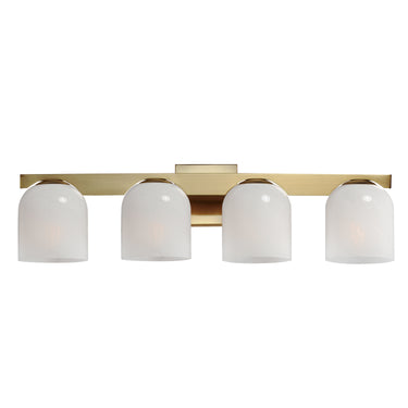 Maxim Lighting Scoop 4-Light Bath Vanity Natural Aged Brass