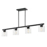 Maxim Lighting Scoop 4-Light Linear Pendant Black