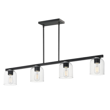 Maxim Lighting Scoop 4-Light Linear Pendant Black